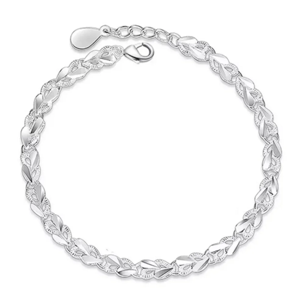 925 Sterling Silver Bracelets Zircon Charm Women Bracelets Silver 925 Jewelry - Picture 4 of 6